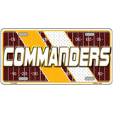COMMANDERS Graphic Novelty Metal License Plate LP-14656