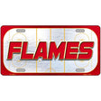 FLAMES Graphic Novelty Metal License Plate LP-14660 12" x 6" Automotive (LP)