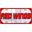 RED WINGS Graphic Novelty Metal License Plate LP-14666 12" x 6" Automotive (LP)
