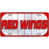 RED WINGS Graphic Novelty Metal License Plate LP-14666 12" x 6" Automotive (LP)