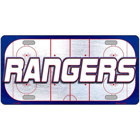RANGERS Graphic Novelty Metal License Plate LP-14675 12" x 6" Automotive (LP)