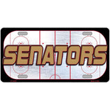 SENATORS Graphic Novelty Metal License Plate LP-14676 12" x 6" Automotive (LP)