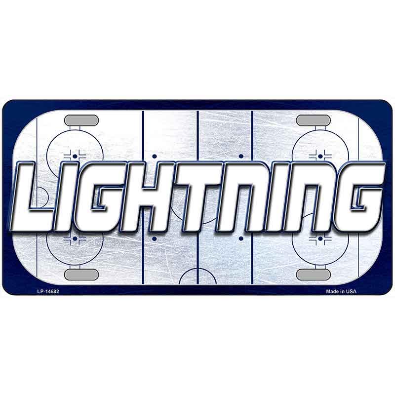 LIGHTNING Graphic Novelty Metal License Plate LP-14682 12" x 6" Automotive (LP)