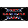 North Carolina Rebel Metal Novelty License Plate 12" x 6" (LP)