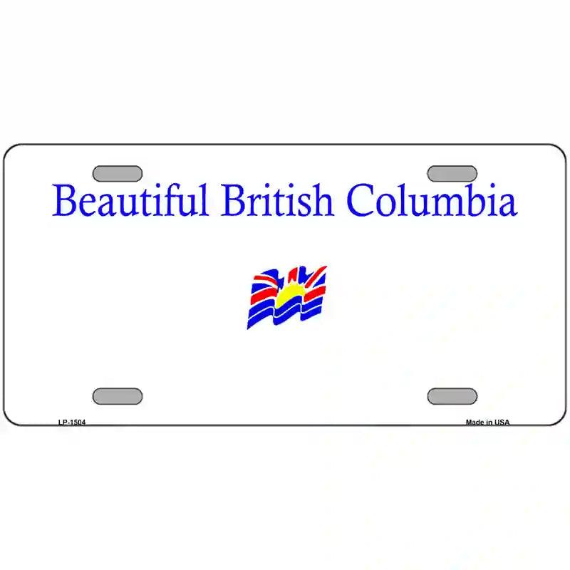 British Columbia Novelty Metal License Plate 12" x 6" (LP)