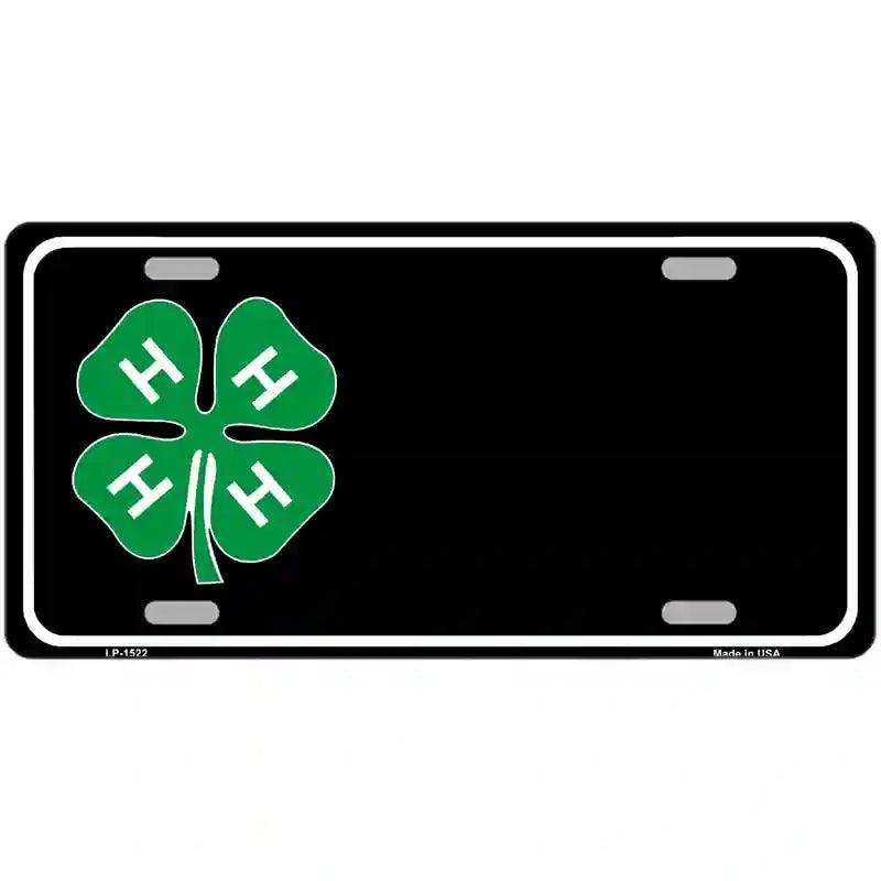 4-H Offset Metal Novelty License Plate 12" x 6" (LP)