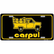 Carpul Metal Novelty License Plate 12" x 6" (LP)