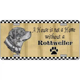 Pencil Sketch Rottweiler Metal Novelty License Plate 12" x 6" (LP)
