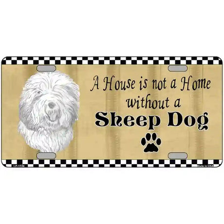 Pencil Sketch Sheep Metal Novelty License Plate 12" x 6" (LP)