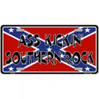 Southern Rock Confederate Flag Metal Novelty License Plate 12" x 6" (LP)