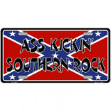 Southern Rock Confederate Flag Metal Novelty License Plate 12" x 6" (LP)