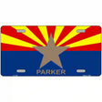 Parker Arizona State Flag Metal Novelty License Plate 12" x 6" (LP)