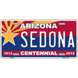 Arizona Centennial Sedona Metal Novelty License Plate 12" x 6" (LP)