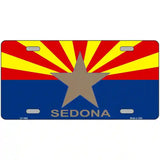 Sedona Arizona State Flag Metal Novelty License Plate 12" x 6" (LP)