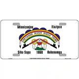 Cheyenne River Sioux Flag Metal Novelty License Plate 12" x 6" (LP)