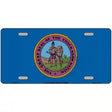 Chickasaw Nation Flag Metal Novelty License Plate 12" x 6" (LP)