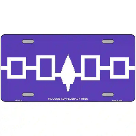 Iroquois Confederacy Flag Metal Novelty License Plate 12" x 6" (LP)