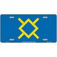 Northern Cheyenne Flag Metal Novelty License Plate 12" x 6" (LP)