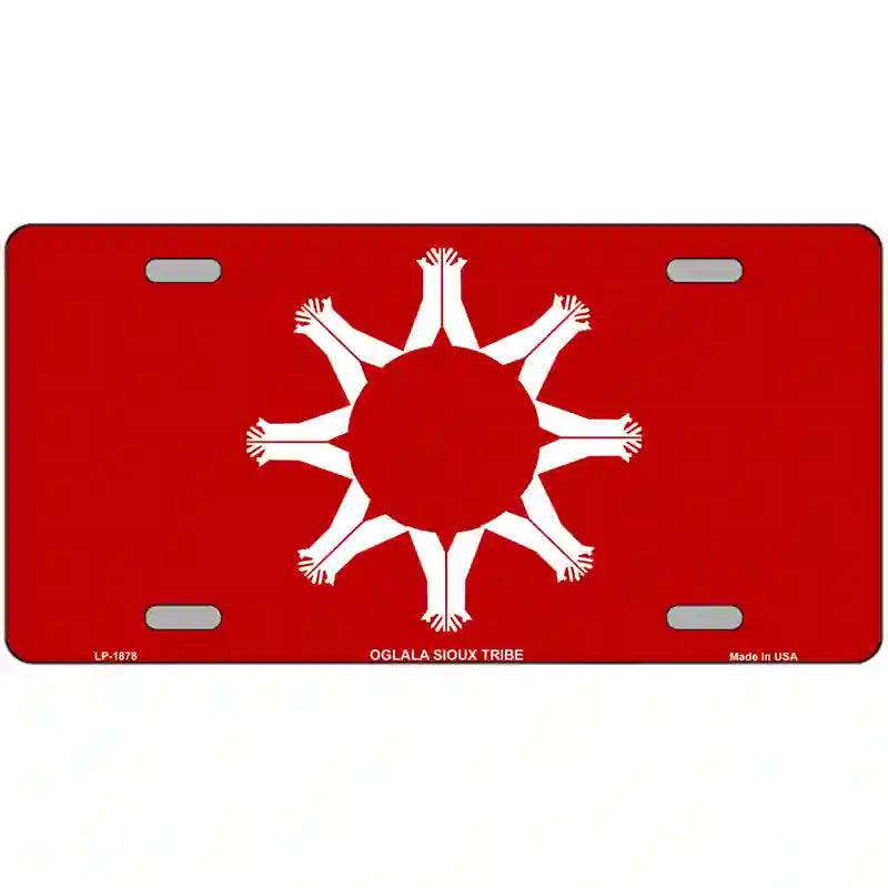 Oglala Sioux Tribe Flag Metal Novelty License Plate 12" x 6" (LP)