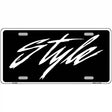 Style Metal Novelty License Plate 12" x 6" (LP)