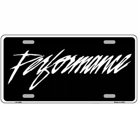 Performance Metal Novelty License Plate 12" x 6" (LP)