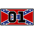 Confederate Flag 01 Metal Novelty License Plate 12" x 6" (LP)
