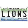 Lions Michigan State Novelty Metal License Plate 12" x 6" (LP)
