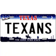 Texans Texas State Novelty Metal License Plate 12" x 6" (LP)