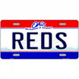 Reds Ohio State Novelty Metal License Plate 12" x 6" (LP)