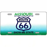 Route 66 Shield Missouri Metal Novelty License Plate 12" x 6" (LP)
