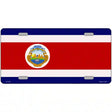 Costa Rica Flag Metal Novelty License Plate 12" x 6" (LP)
