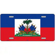 Haiti Flag Metal Novelty License Plate 12" x 6" (LP)