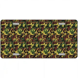 Camouflage Metal Novelty License Plate 12" x 6" (LP)