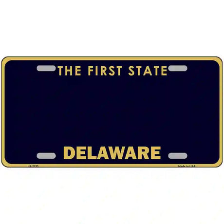 Delaware State Blank Novelty Metal License Plate 12" x 6" (LP)