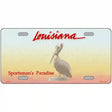 Louisiana Novelty State Blank Metal License Plate 12" x 6" (LP)