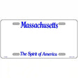 Massachusetts Novelty State Blank Metal License Plate 12" x 6" (LP)