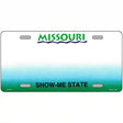 Missouri Novelty State Blank Metal License Plate 12" x 6" (LP)