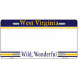 West Virginia Novelty State Blank Metal License Plate 12" x 6" (LP)