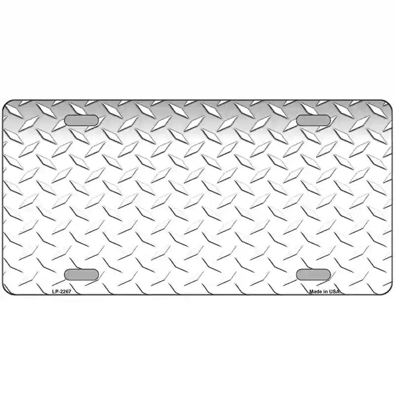 Diamond White Metal Novelty License Plate 12" x 6" (LP)