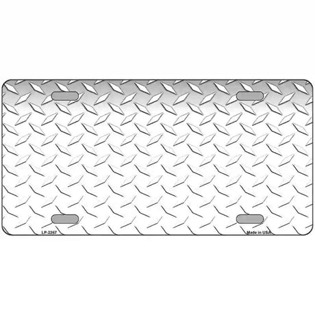 Diamond White Metal Novelty License Plate 12" x 6" (LP)