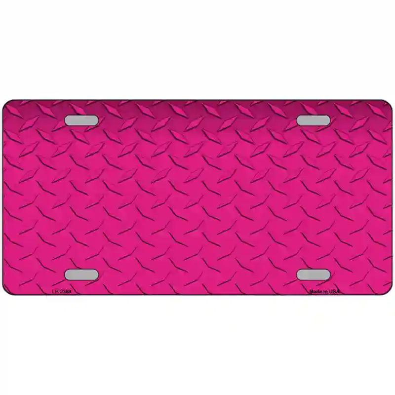 Diamond Pink Metal Novelty License Plate 12" x 6" (LP)
