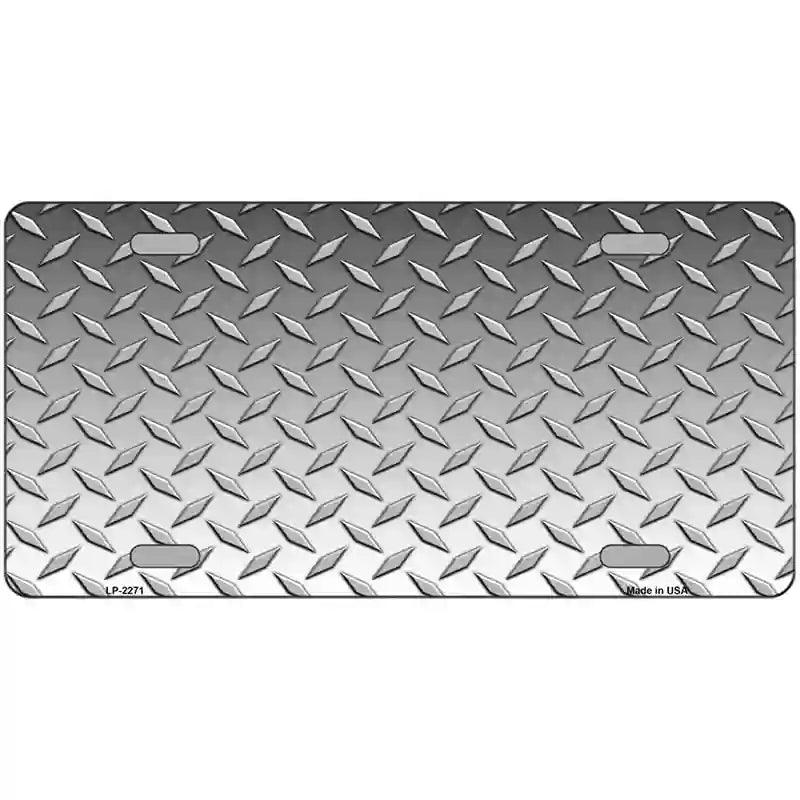 Diamond Silver Metal Novelty License Plate 12" x 6" (LP)