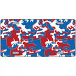 Patriotic Camouflage Metal Novelty License Plate 12" x 6" (LP)