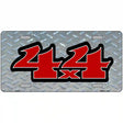 4 X 4 Diamond Metal Novelty License Plate 12" x 6" (LP)