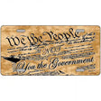 We The People Metal Novelty License Plate 12" x 6" (LP)
