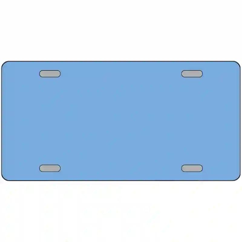 Baby Blue Solid Metal Novelty License Plate 12" x 6" (LP)