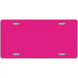 Pink Solid Metal Novelty License Plate 12" x 6" (LP)
