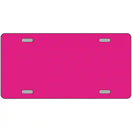 Pink Solid Metal Novelty License Plate 12" x 6" (LP)