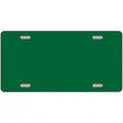 Green Solid Metal Novelty License Plate 12" x 6" (LP)