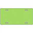 Lime Green Solid Metal Novelty License Plate 12" x 6" (LP)